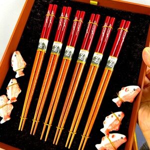 Yumi Katsura Chopsticks Ribbonchopstick Rest Set 4 Pairs